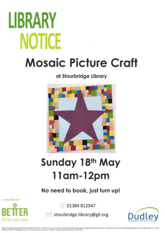 Stourbridge Library - Mosaic Picture Craft